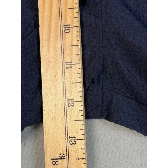 Vineyard Vines Seersucker Pull On Pleat Pants‎ Men's Medium Nautical Navy New